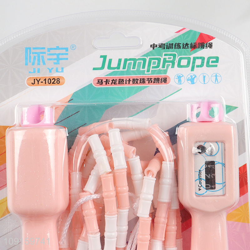 Factory Price Counting Jump Rope Beaded Skipping Rope for Fitness