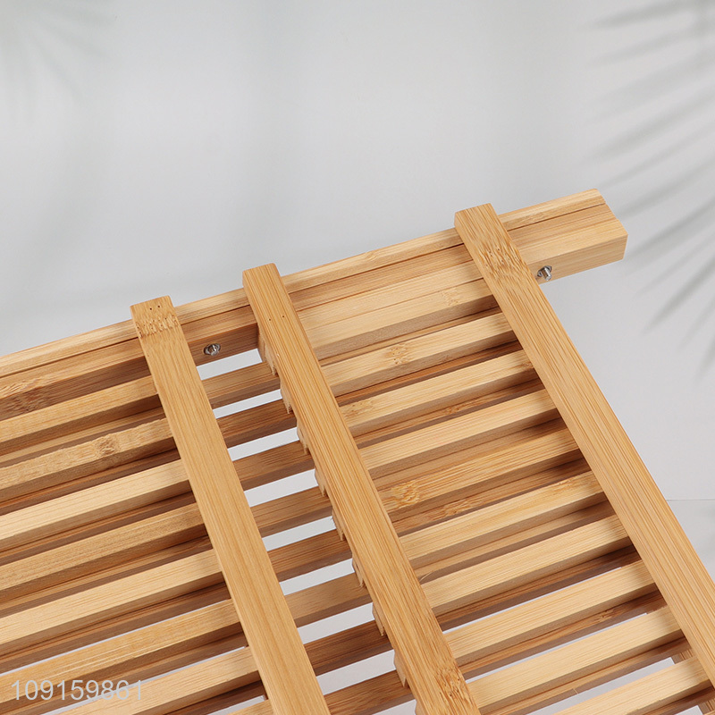 Factory Price Dish Drying Rack Folding Bamboo Dish Rack for Kitchen