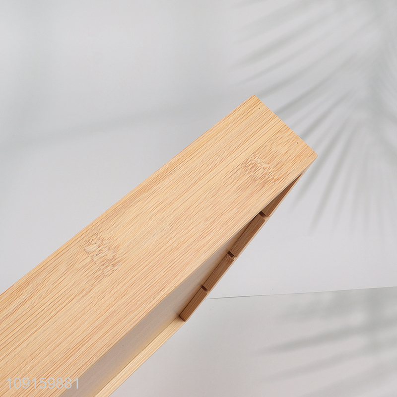 High Quality Bamboo Drawer Organizer Bins Kitchen Utensils Storage Bins