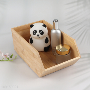 Factory Supply Multi-Function Bamboo Storage Organizer Bins for Kitchen