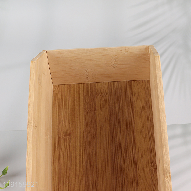 Factory Supply Multi-Function Bamboo Storage Organizer Bins for Kitchen