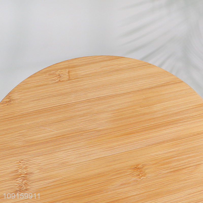 China Imports Round Bamboo Fruit Plate Breakfast Fruit Serving Tray