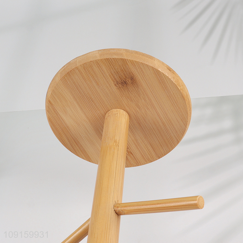 Good Quality 6 Hook Bamboo Cup Rack Bamboo Coffee Mug Holder