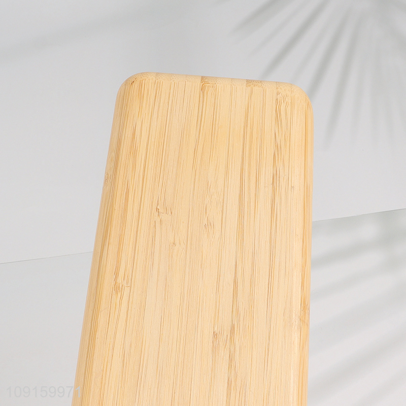 High Quality 3-Compartment Bamboo Dinner Plate Divided Serving Tray