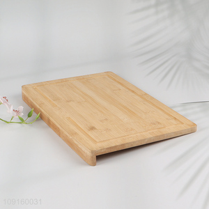 Wholesale Non-Slip Bamboo Cutting Board for Chopping Meat Vegetables Fruits