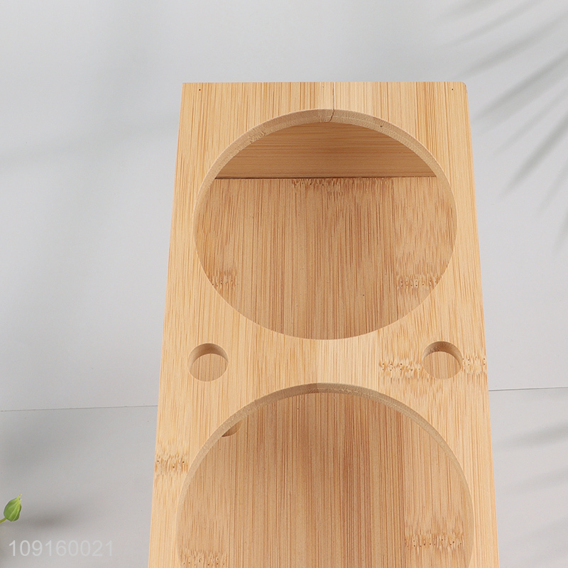 Good Quality Bamboo Kitchen Spice Rack Bamboo Seasoning Pot Holder