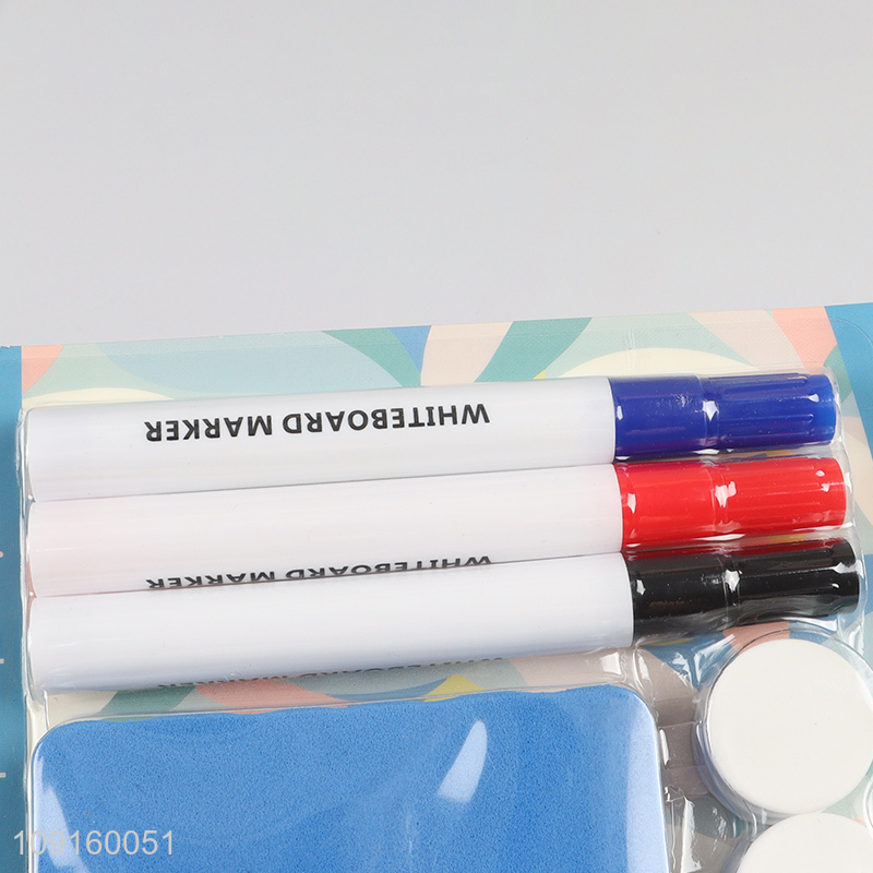 Hot Selling Dry Erase Whiteboard Markers Set with White Board Eraser & Magnets