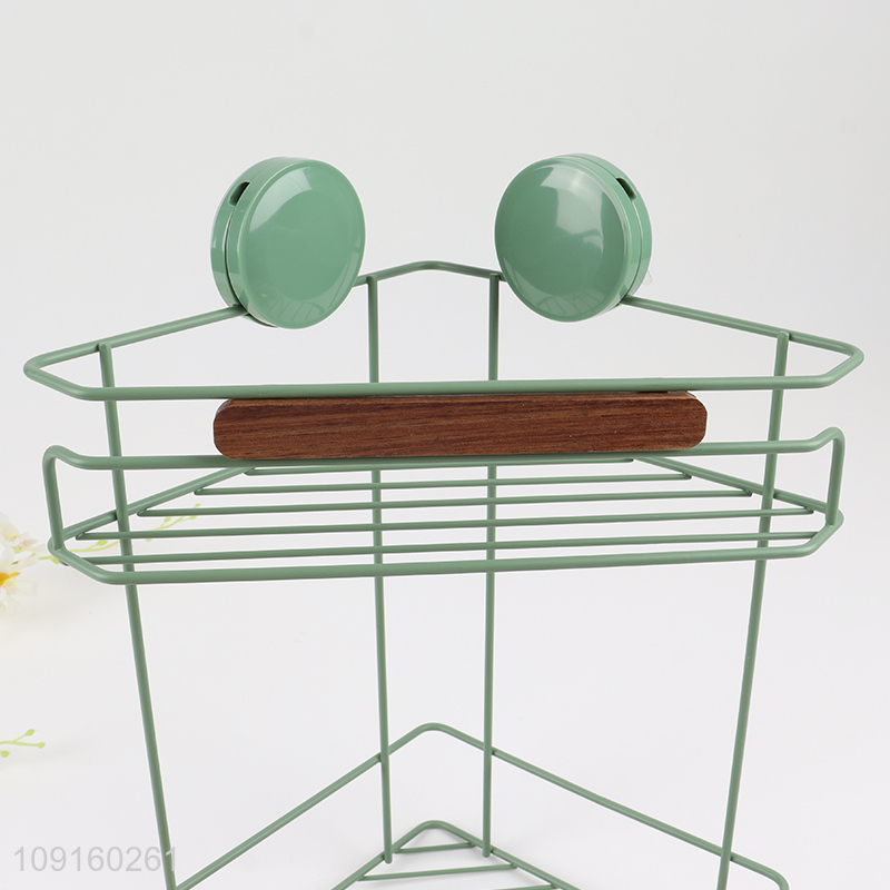 New Arrival 2-Tier Metal Wire Corner Shower Caddy Bathroom Shelves