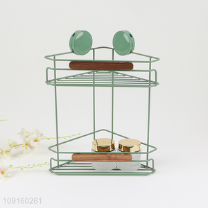 New Arrival 2-Tier Metal Wire Corner Shower Caddy Bathroom Shelves