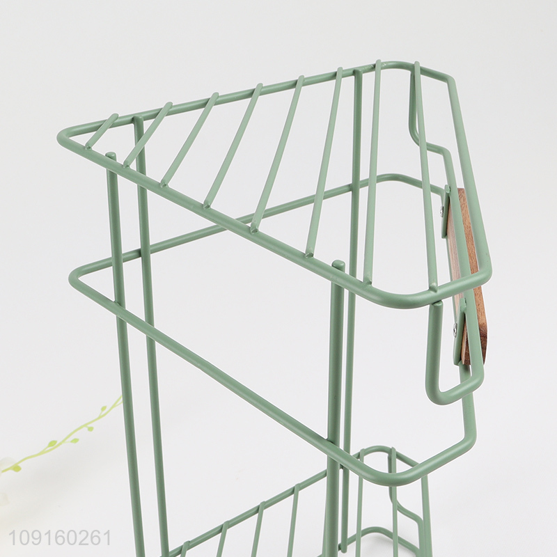 New Arrival 2-Tier Metal Wire Corner Shower Caddy Bathroom Shelves