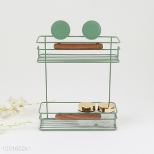 Online Wholesale 2-Tier Metal Wire Shower Caddy Bathroom Shower Rack