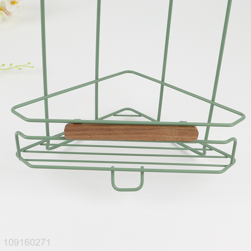 Hot Selling 3-Tier Metal Wire Corner Shower Caddy with Suction Cups