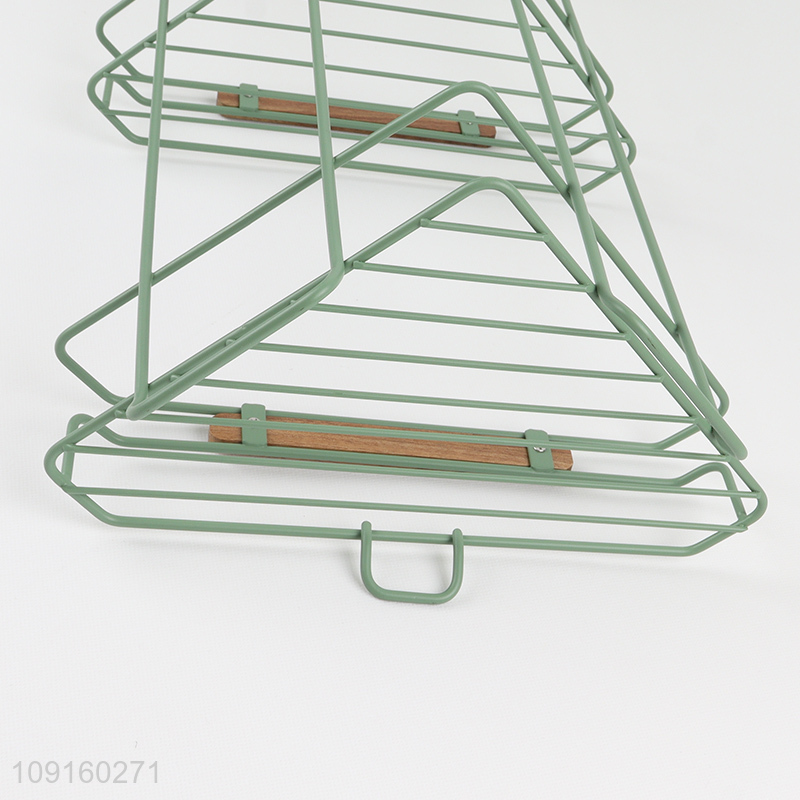 Hot Selling 3-Tier Metal Wire Corner Shower Caddy with Suction Cups