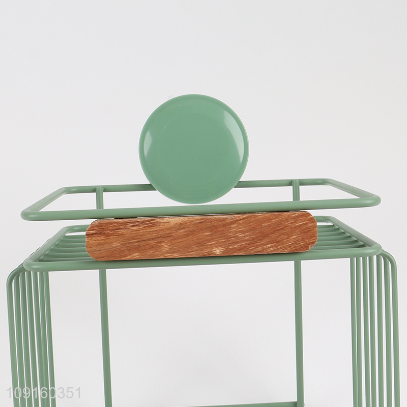 Good Quality Suction Cup Metal Toilet Paper Holder with Phone Shelf