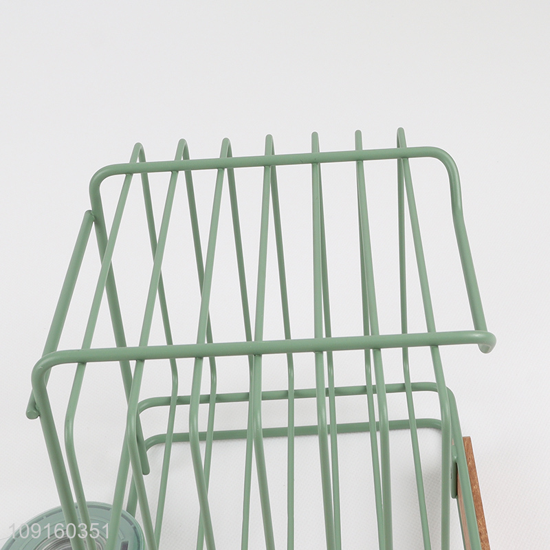 Good Quality Suction Cup Metal Toilet Paper Holder with Phone Shelf