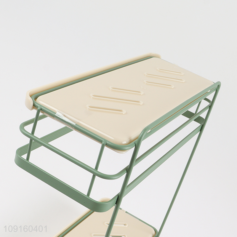 Factory Price 2-Tier Metal Wire Shower Caddy Suction Cup Shower Rack