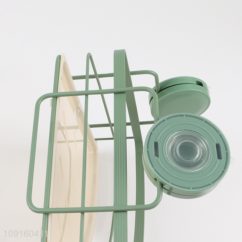 Factory Direct Sale Suction Cup Metal Wire Corner Shower Caddy Organizer