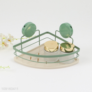 Factory Direct Sale Suction Cup Metal Wire Corner Shower Caddy Organizer