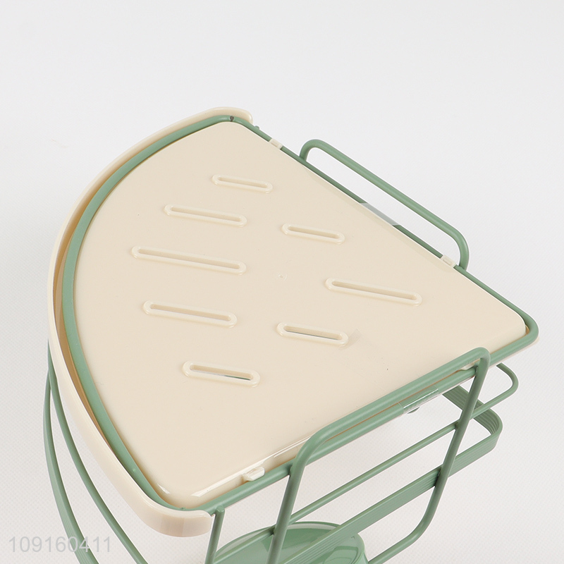 Factory Direct Sale Suction Cup Metal Wire Corner Shower Caddy Organizer