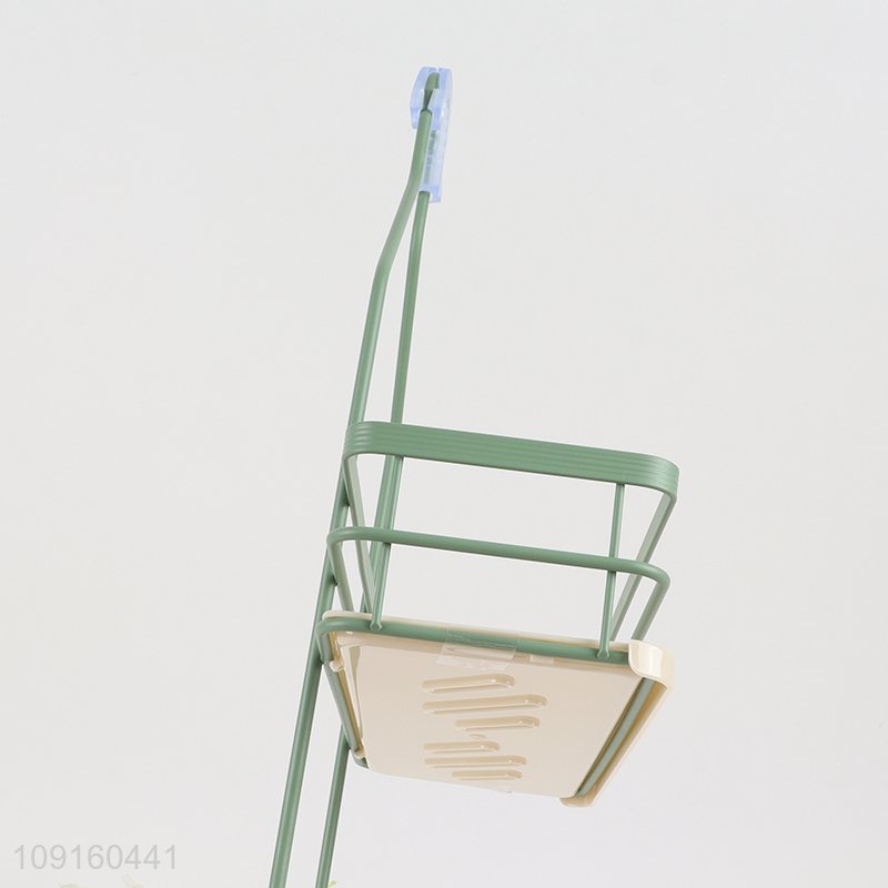 High Quality 2-Tier Over The Shower Head Hanging Metal Shower Caddy