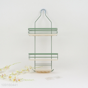 High Quality 2-Tier Over The Shower Head Hanging Metal Shower Caddy