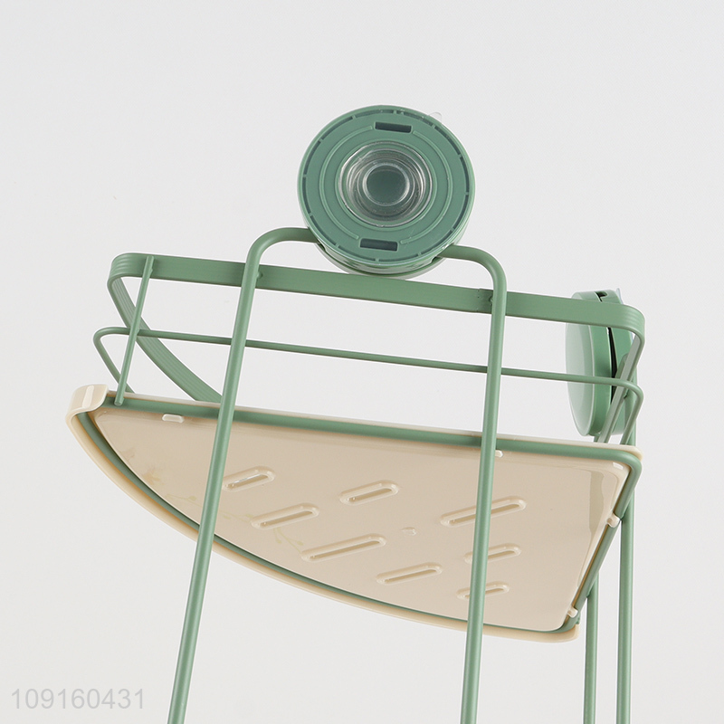 New Product 3-Tier Suction Cup Metal Wire Shower Caddy Bathroom Shelves