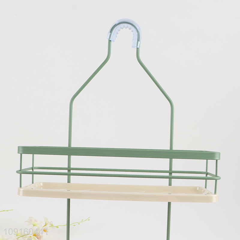 High Quality 2-Tier Over The Shower Head Hanging Metal Shower Caddy