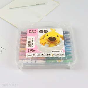 New Arrival 18 Colors Oil Pastels for Art Painting Drawing Blending