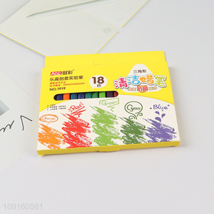 High Quality 18 Colors Non-Toxic Oil Pastels Set for Kids Students