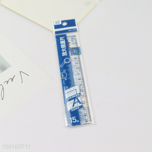 New Product Plastic Ruler Transparent Straight Ruler with Magnifying Glass