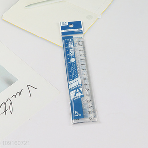 Online Wholesale Clear Plastic Straight Ruler Drawing Template for Student