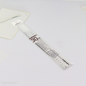 Hot Selling Clear Plastic Straight Ruler Student School Office Supplies