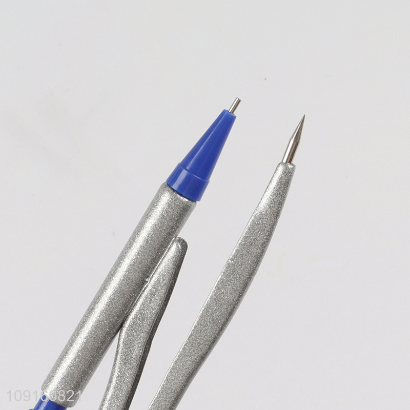 Wholesale 8 Pieces Geometry Math Set with Drawing Compass, Rulers & Protractor