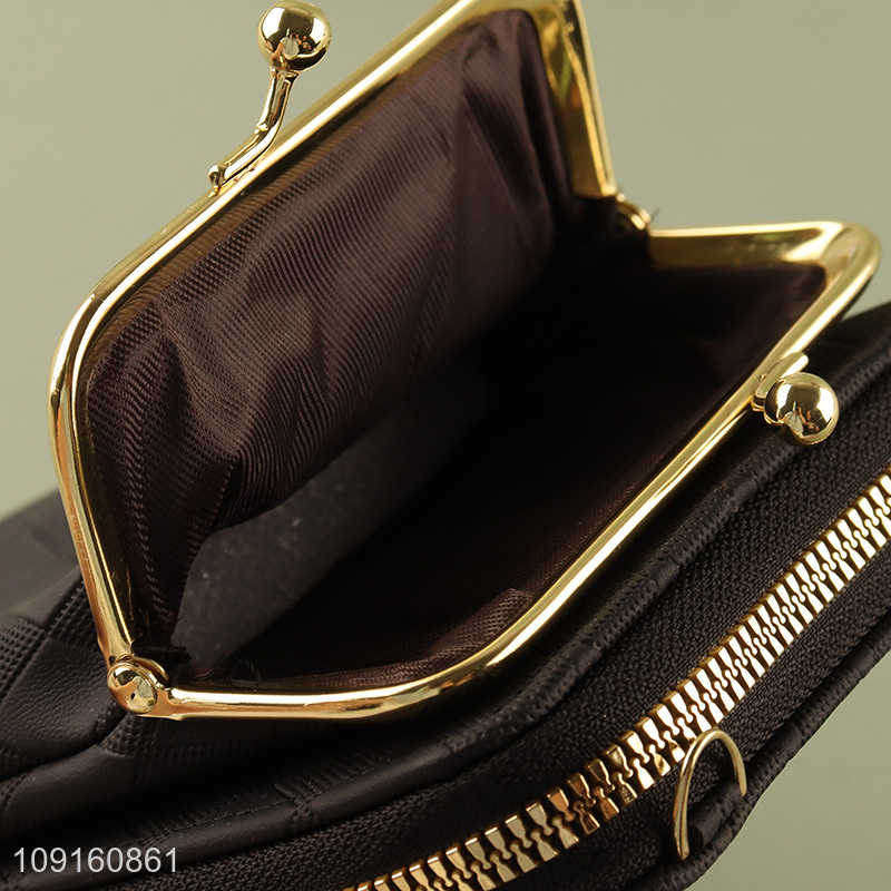 China supplier black fashion women wallet shoulder bag for sale