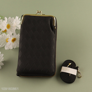 China supplier black fashion women wallet shoulder bag for sale