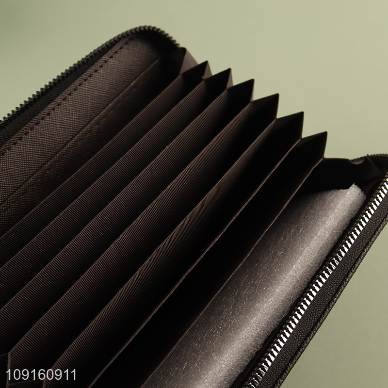 Top selling long style fashion ladies wallet with zipper