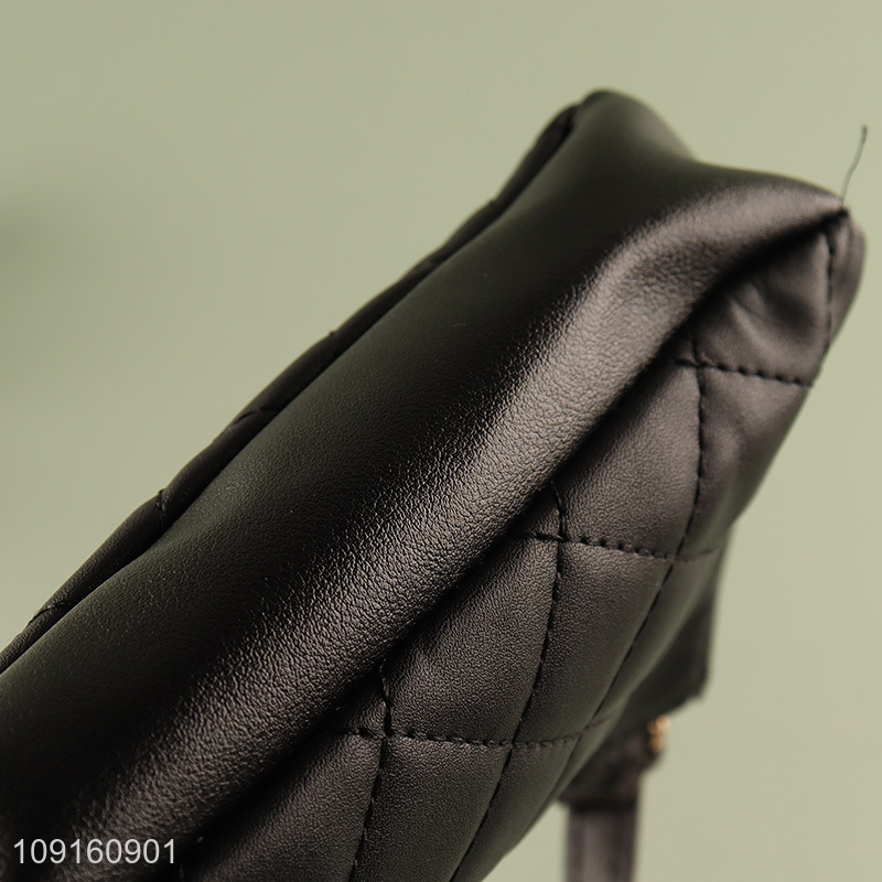 Good quality black waterproof fashion women shoulder bag for sale