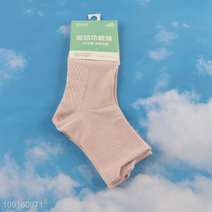 Top selling breathable cotton sports socks for women