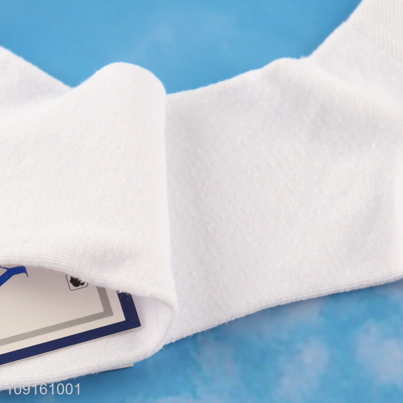 Best selling white cotton breathable antibacterial sports socks for women