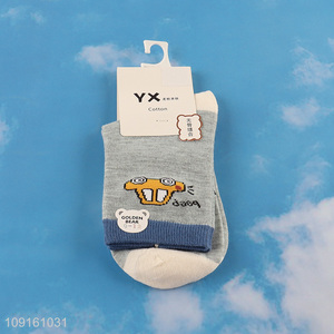 New product cotton breathable children cartoon printed socks