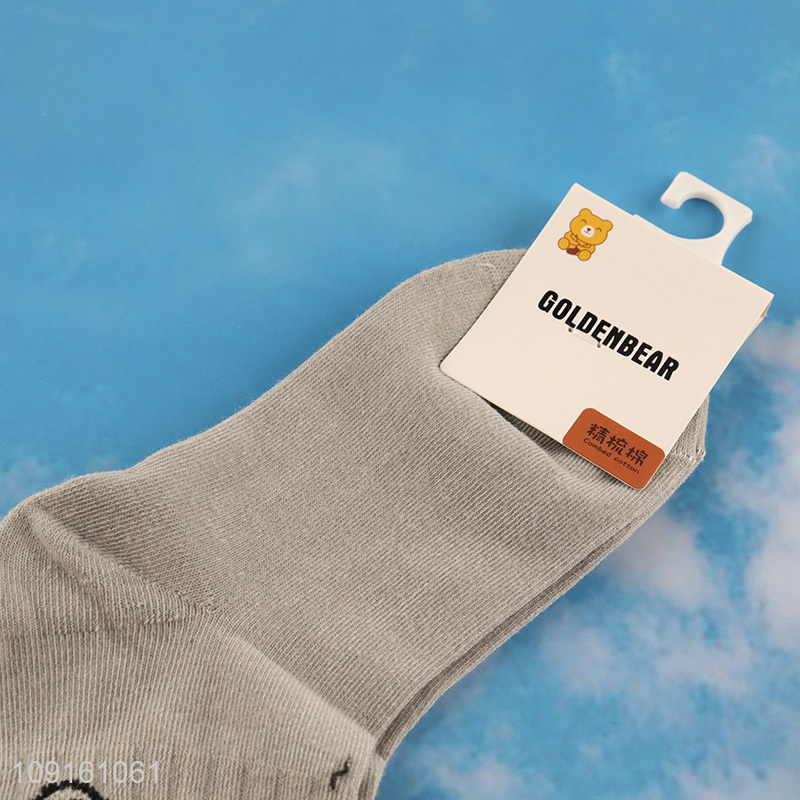 Top quality cartoon printed children cotton socks for sale
