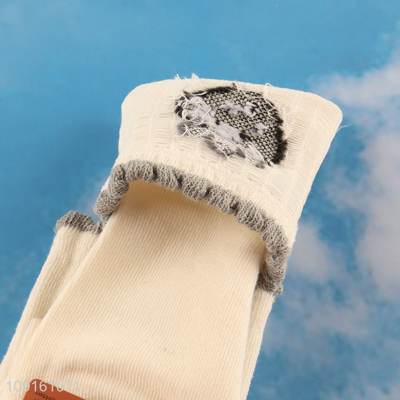 Top sale strawberry printed cotton breathable kids socks