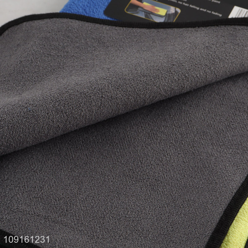Yiwu market multicolor microfiber soft car cleaning towel cleaning cloth