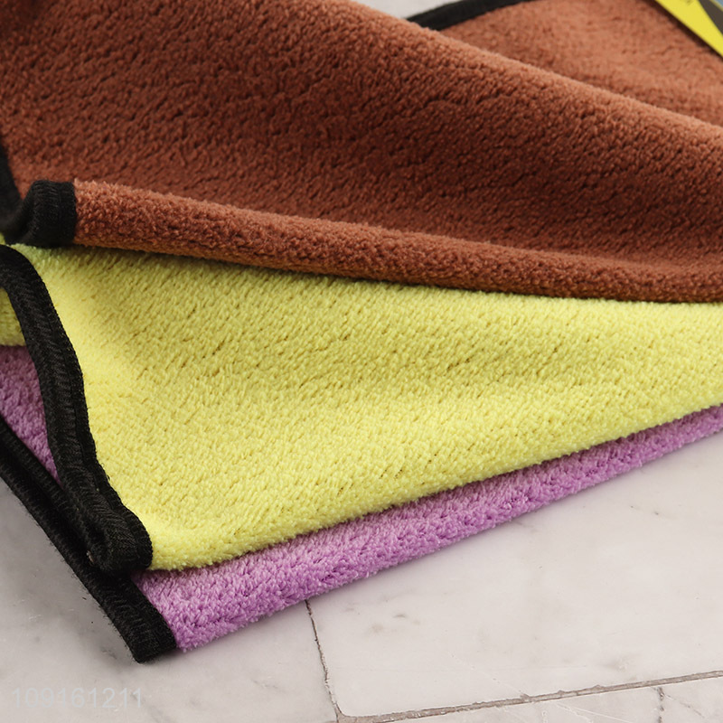 Factory wholesale soft reusable car cleaning towel cleaning cloth