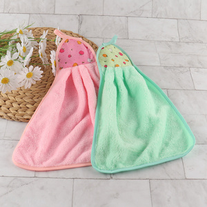 Top selling multicolor quick dry hanging hand towel for bathroom