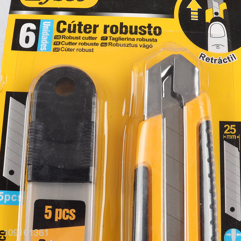 Hot Selling Retractable Utility Knife Snap-Off Box Cutter Paper Knife