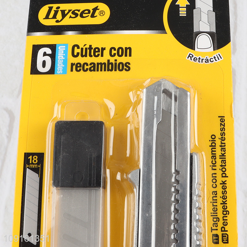 New Arrival Utility Knife Paper Knife Retractable Box Cutter for Carton