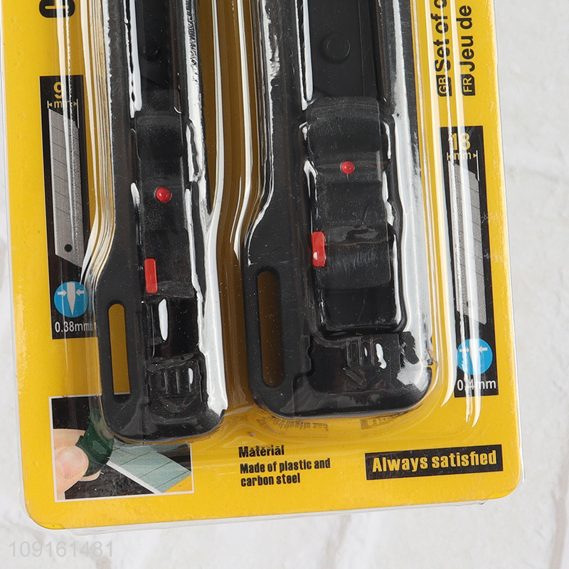 Wholesale 2PCS Retractable Utility Knife Snap-Off Box Cutter for Cardboard