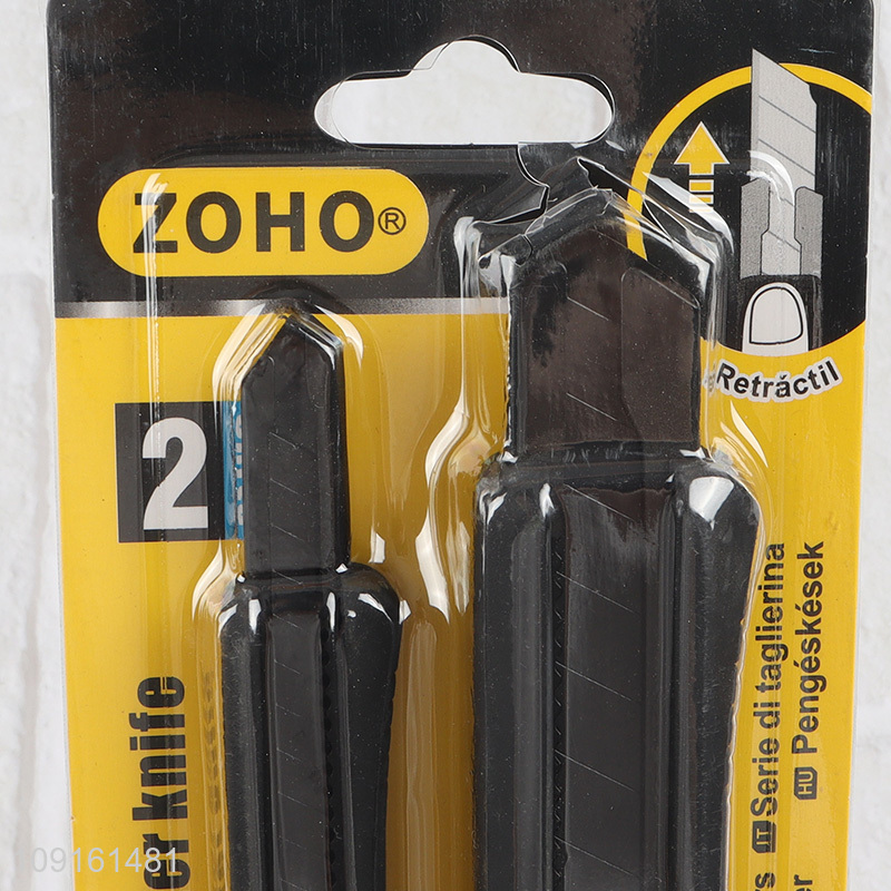 Wholesale 2PCS Retractable Utility Knife Snap-Off Box Cutter for Cardboard