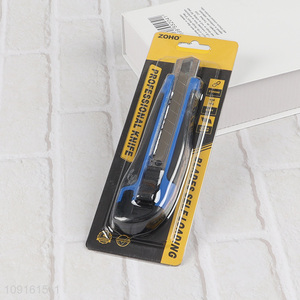 China Wholesale Retractable Utility Knife Box Cutter for Paper Plastic Leather